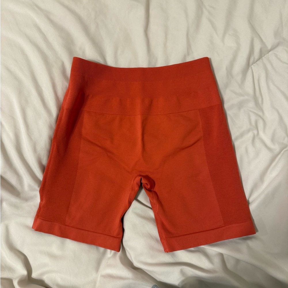 Vibrant Orange Women's Athletic Shorts